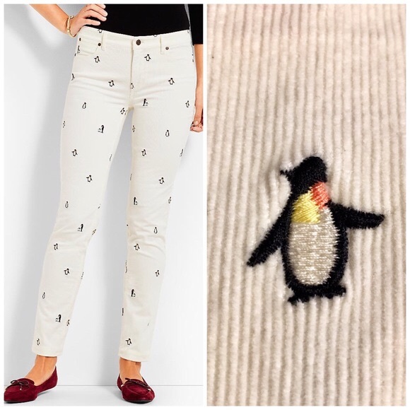 Talbots Pants - EUC Talbots PENGUIN 🐧 corduroys winter white 12P